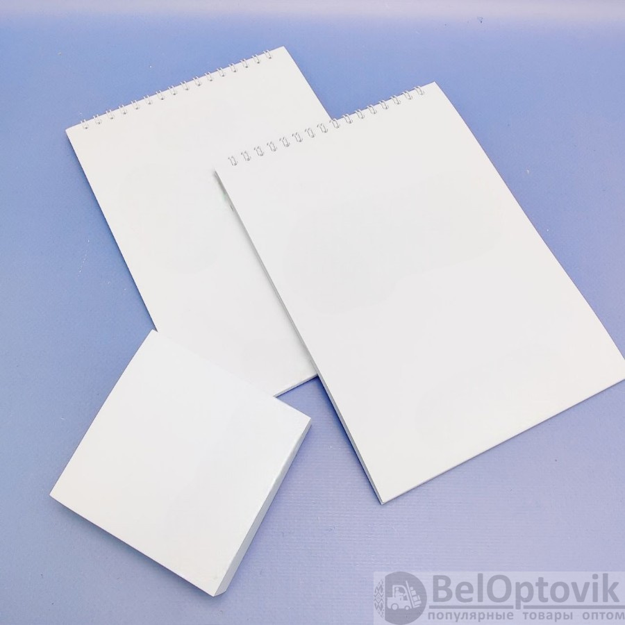 Блокнот A5 белый, внутри клетка (плотность 80г/м2, 48 листов) с индивидуальным ЛОГОтипом (наше производство), с печатью